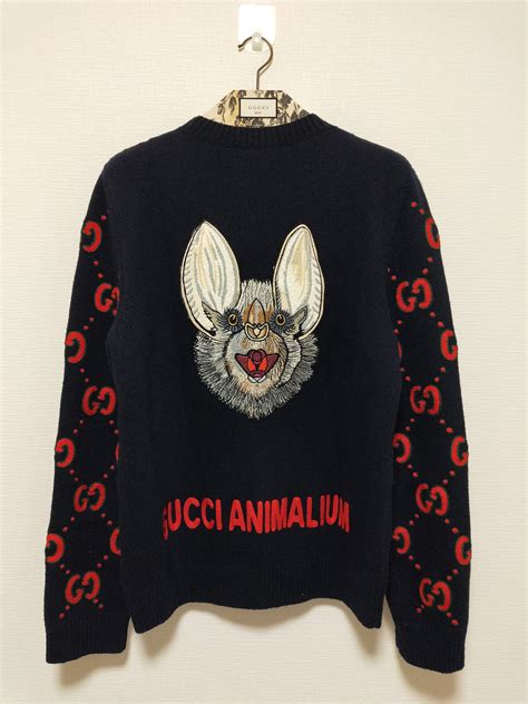 gucci animalium sweater|gucci sweater on blackish.